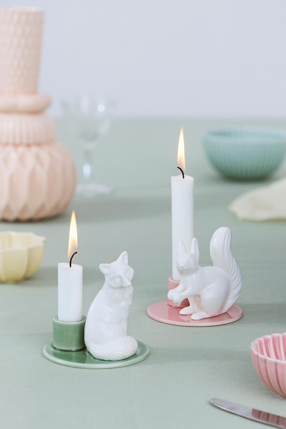 Sweet Stories Fox lysestage, Large - Spruce